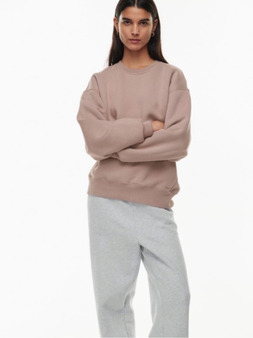 999. TNA COZY FLEECE BOYFRIEND FLEECE CREWNECK